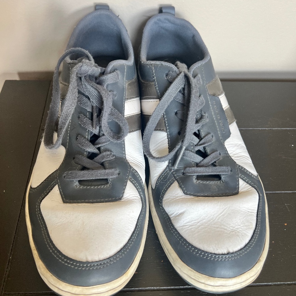 Creative Recreation Low Top Gray White Leather Sneakers